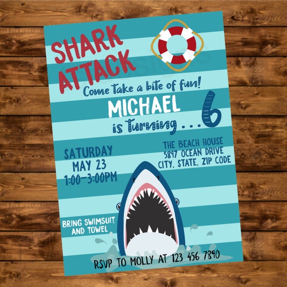 shark attack birthday party