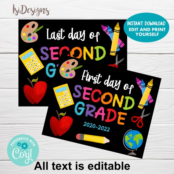 editable-first-or-last-day-of-school-personalized-sign-etsy