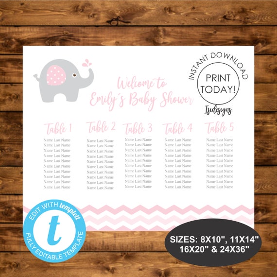 Printable Shower Chart