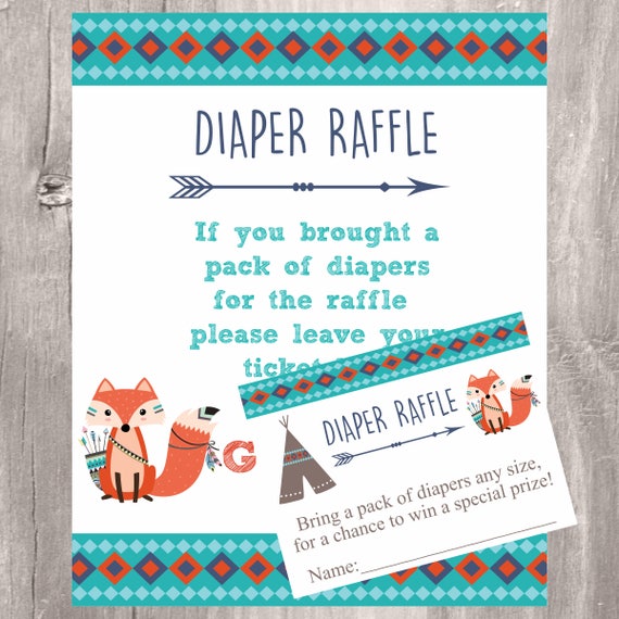 baby shower diaper raffle prize
