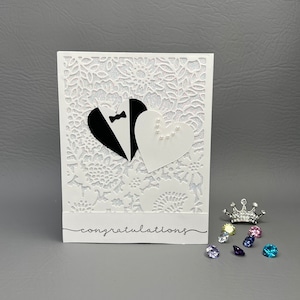 Handgefertigtes Stampin‘ Up! Hochzeitskarte
