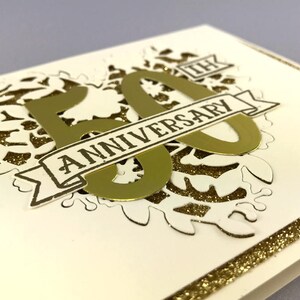 Handmade Stampin' Up 50th Wedding Anniversary Card image 2