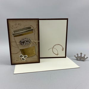 Handmade Stampin&#39; Up! Coffee Thank You Card