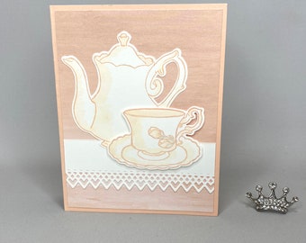 Handmade  Stampin' Up! Mother's Day Tea Card