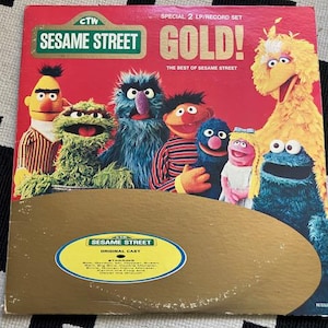 Sesame Street Gold - The Best of Sesame Street - 1977 Vinyl Record Double LP