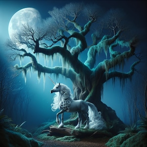 MOUSE PAD Unicorn under Tree Computer Mousepad NEW mat mouse pad rectangle desk mat mystic unicorn mouse pad