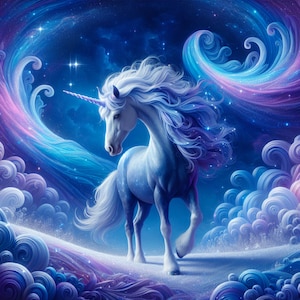 MOUSE PAD Unicorn with rainbow swirls Computer Mousepad NEW mat pad