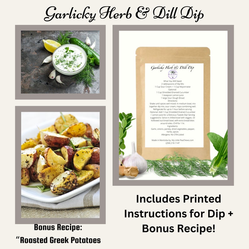 Gourmet Chip Dip Lovers Food Gift Box 6 Packaged Mixes, Artisan Made Seasoning Mixes, Appetizer Gifts, Snack Food, Side Dish Recipes image 5
