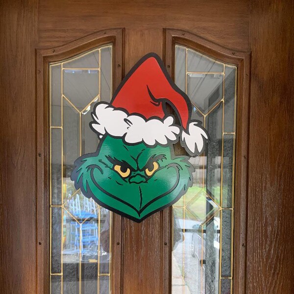 Grinch Door Hanger Etsy