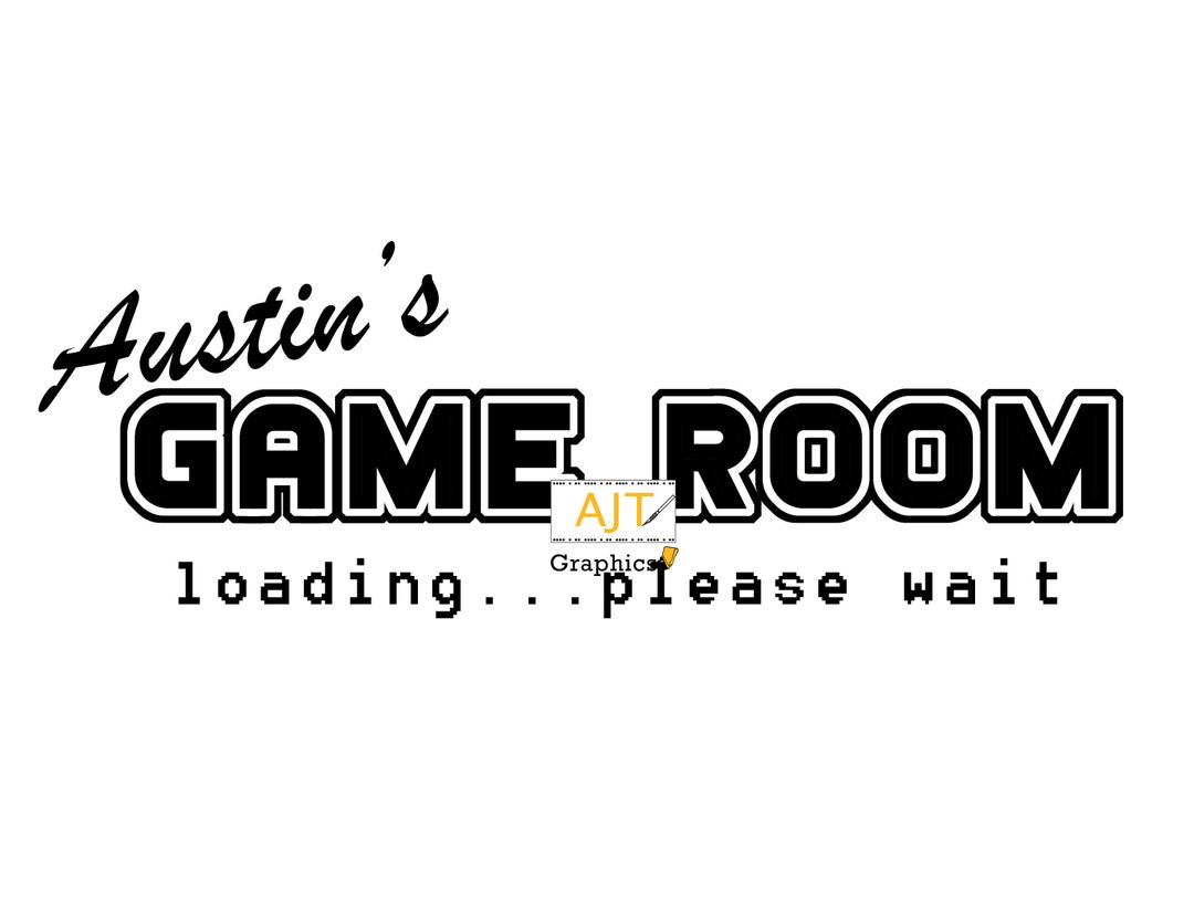 Custom Game Room Wall Decal. Indoor Decal. Game Room Decal. Kids Decal