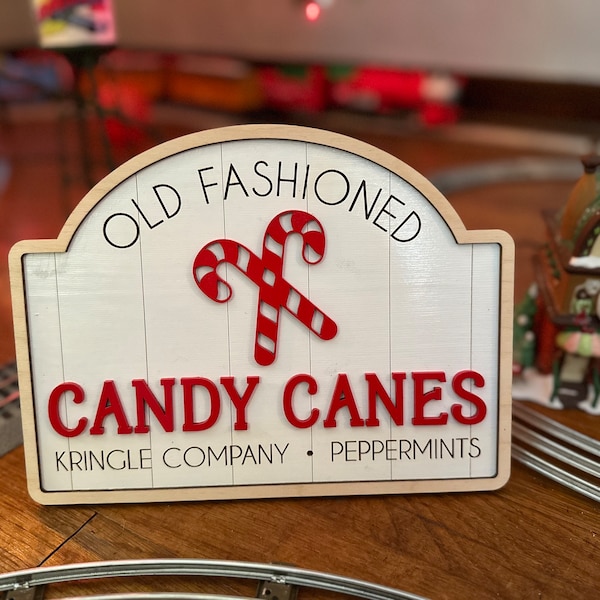 Candy Canes shelf sitter. Christmas decoration. Candy Canes sign. Christmas sign.