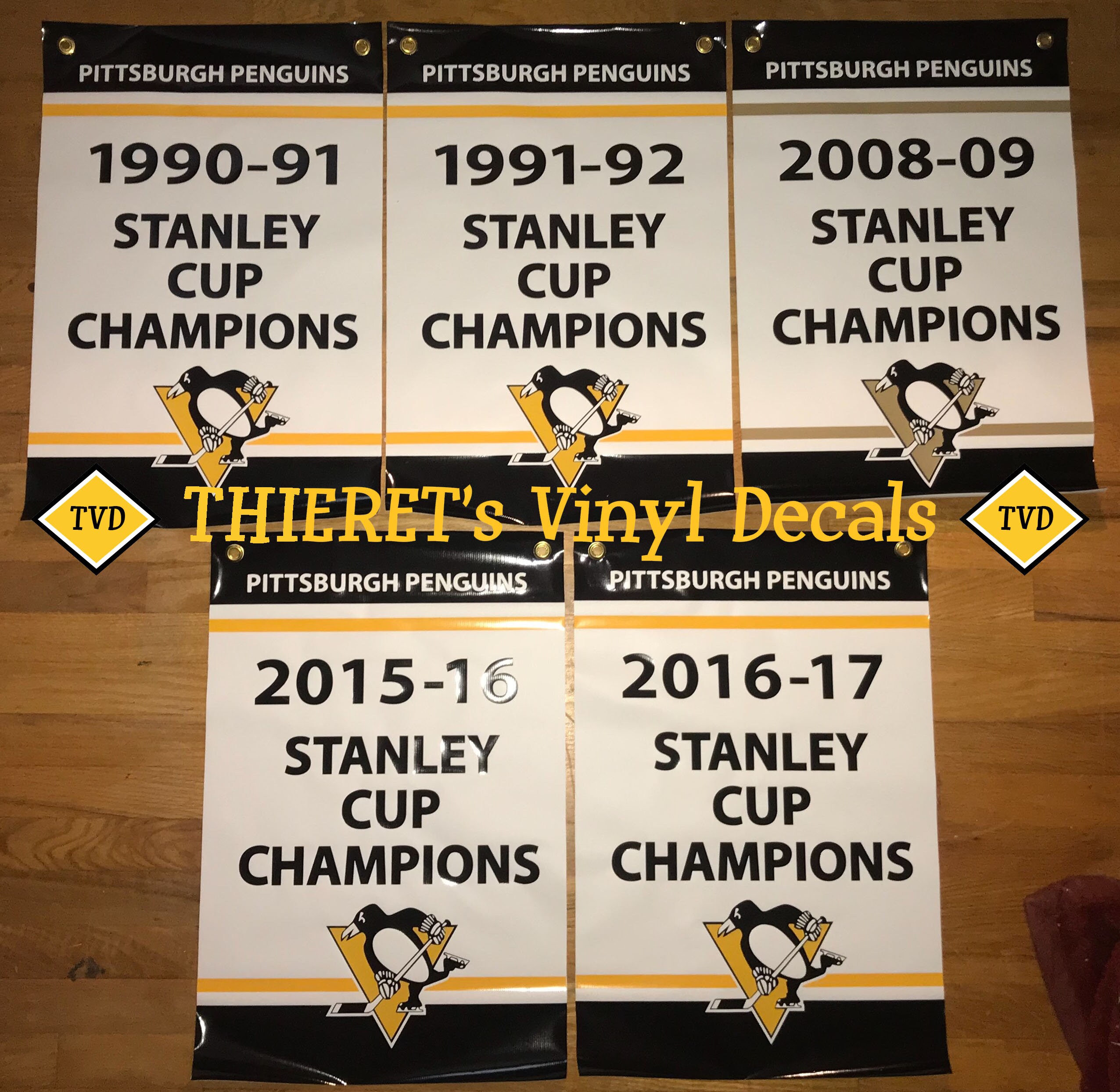 Pittsburgh Penguins 2009 Stanley Cup Champions Panoramic Poster