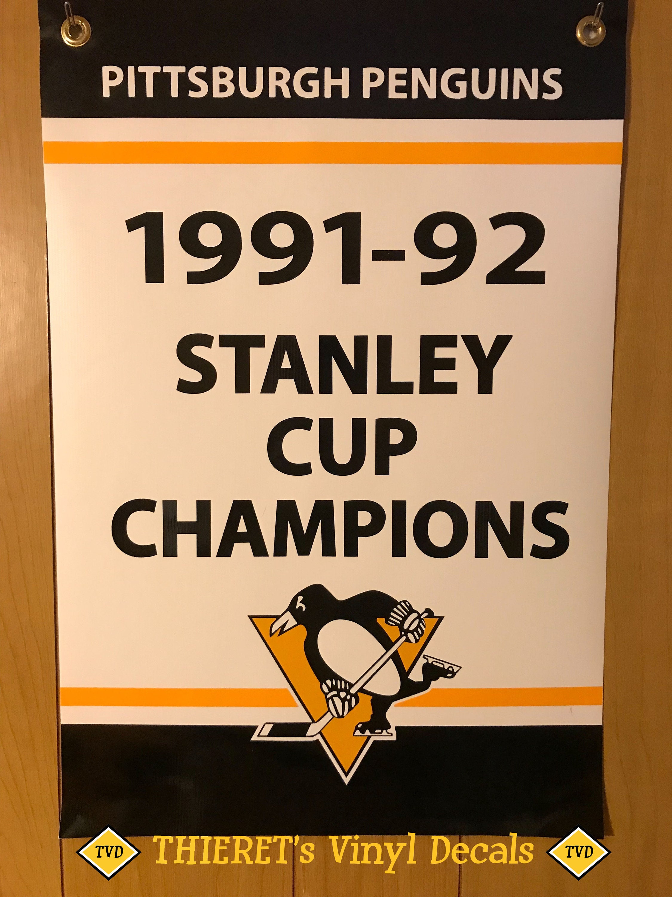 Pittsburgh Penguins Stanley Cup Championship Banner Collection