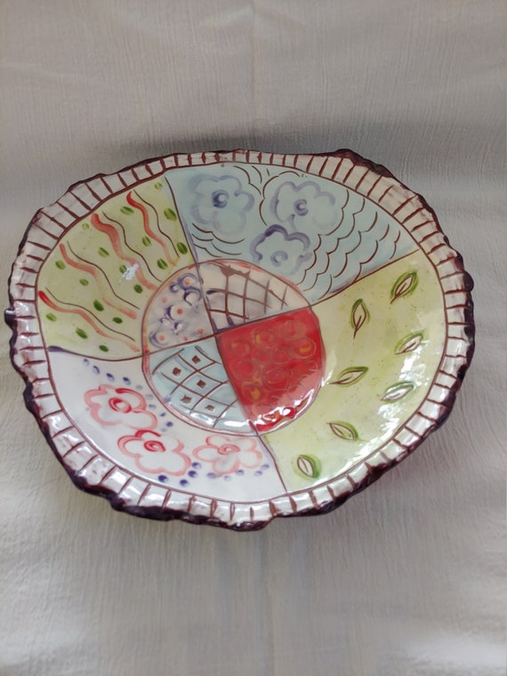 A Hand Painted Plate Etsy
