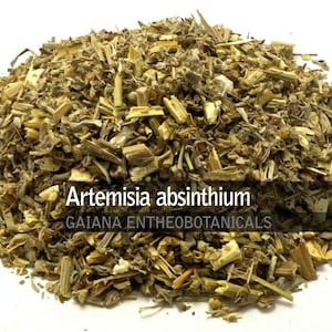 Organic Wormwood, 100% Artemisia absinthium shredded, for Absinthe Premium Organic Whole Wormwood FREE SHIPPING!!