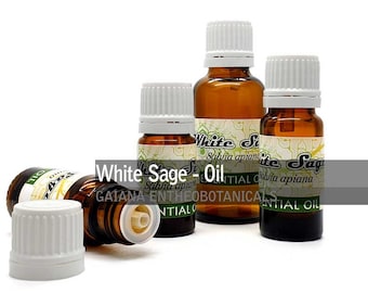 White Sage Essential Oil, 100% Pure Salvia apiana, High Quality Steam-Distilled All Natural Premium Essentail Oil No additives FREE SHIPPING