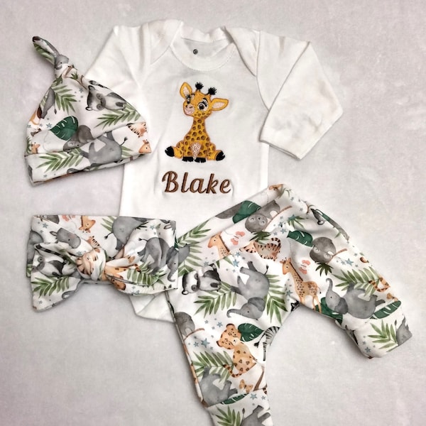 Giraffe Baby Clothes Etsy