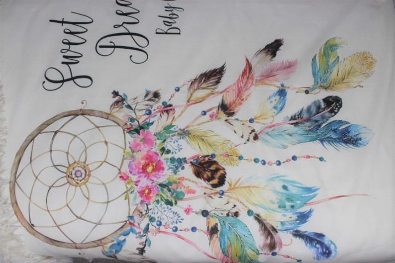 Boho Chic Dream Catcher Baby Blanket Tribal Baby Blanket Etsy