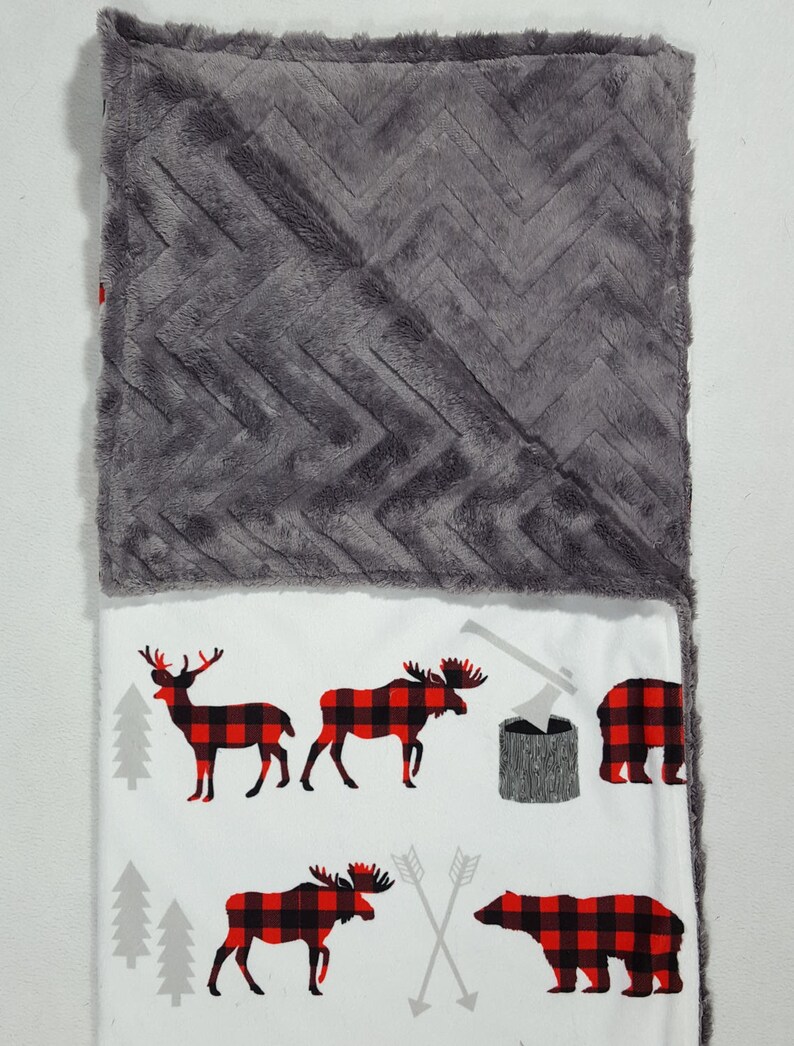 Boy Woodland Baby Bedding Girl Woodland Bedding Moose Etsy