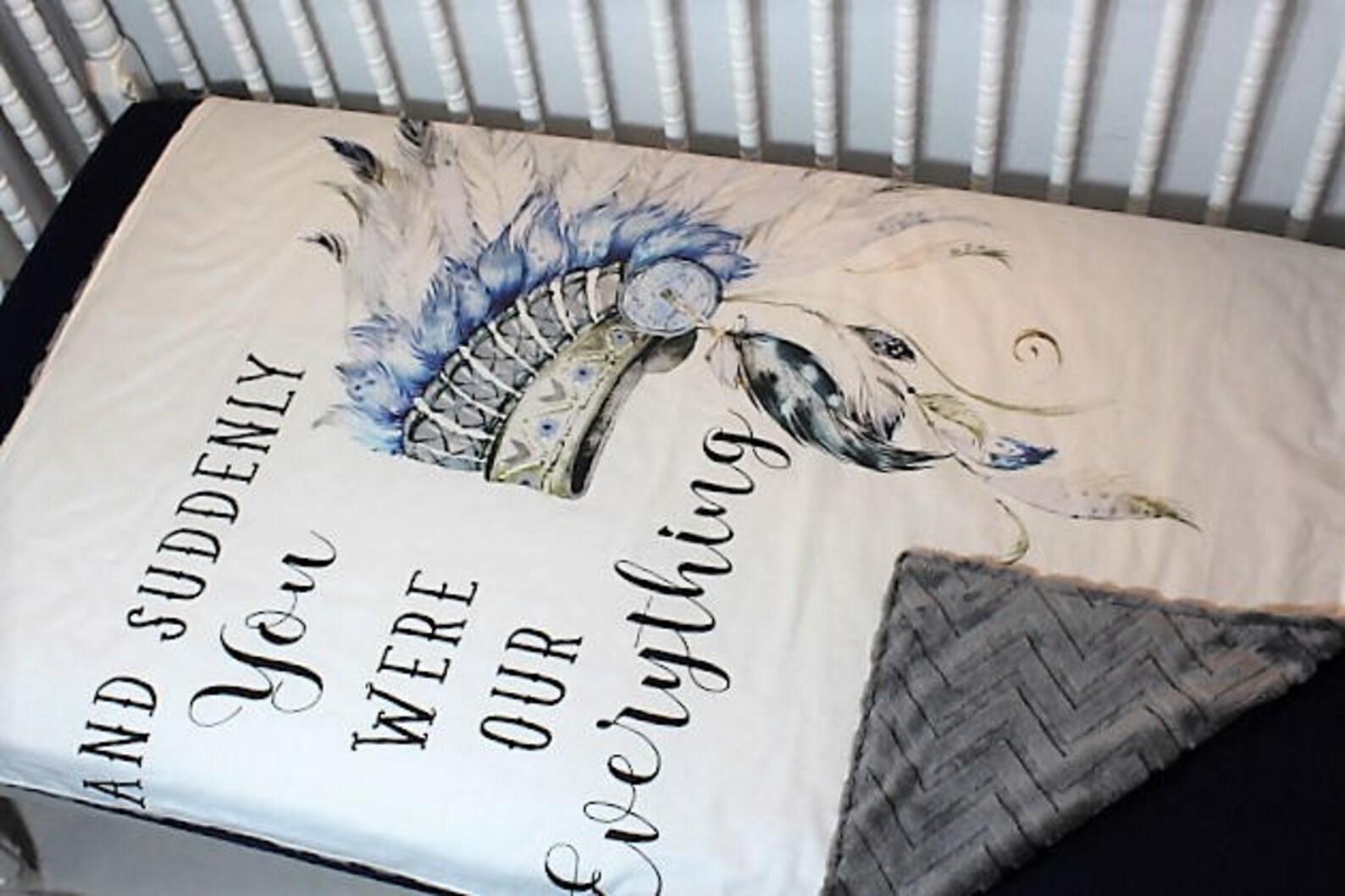 Tribal Baby Boy Blanket Boho Chic Tribal Baby Blanket Indian Etsy