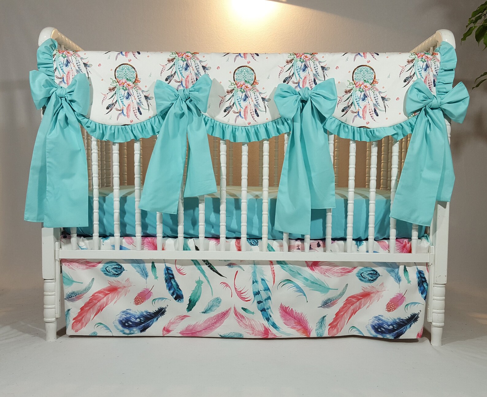 Dream Catcher Baby Bedding Baby Girl Boho Bedding Dream Etsy