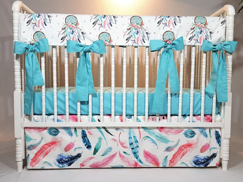 Dream Catcher Baby Bedding Baby Girl Boho Bedding Dream Etsy