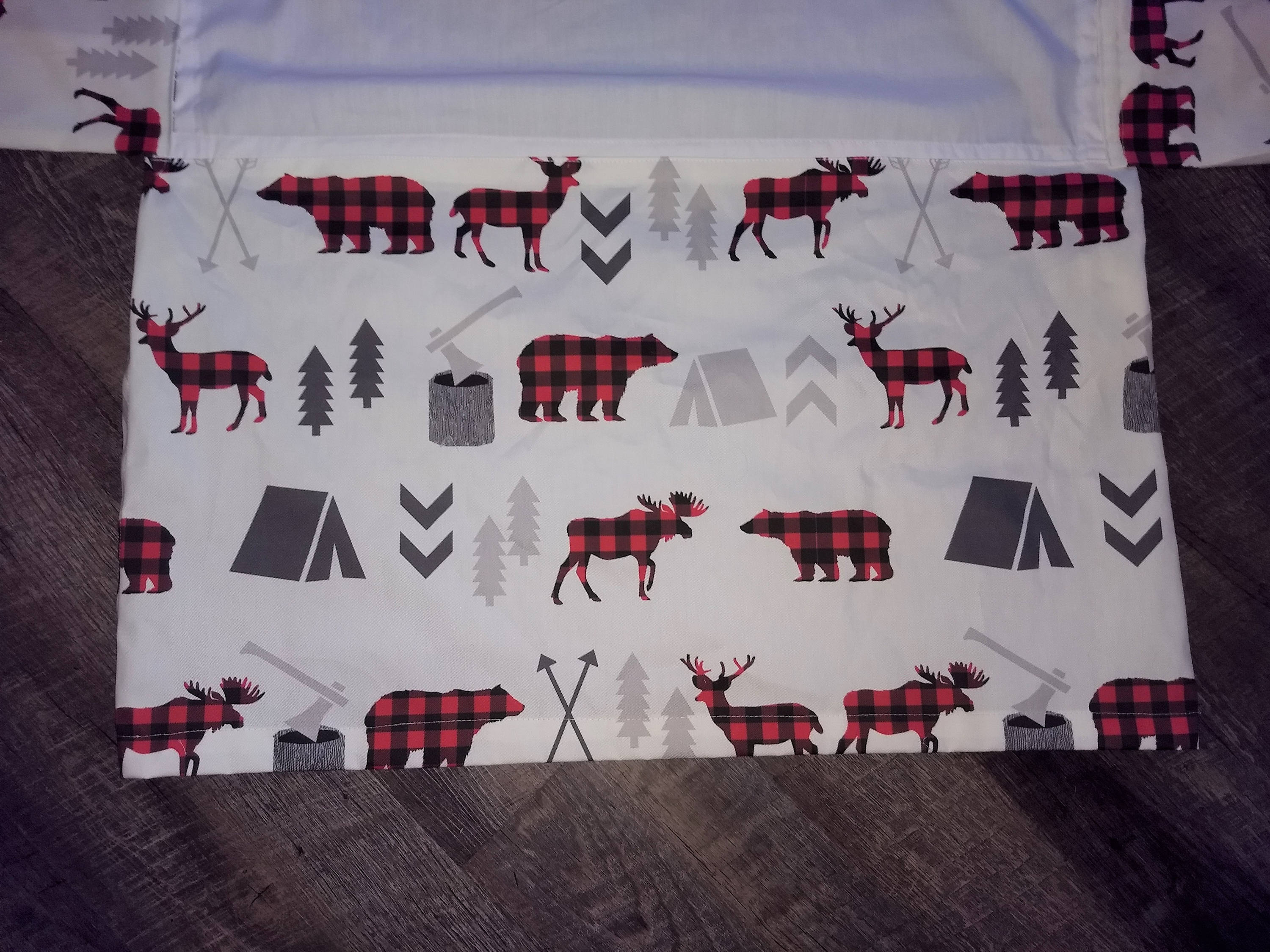 Boy Buffalo Plaid Baby Bedding Boy Woodland Bedding Boy Etsy