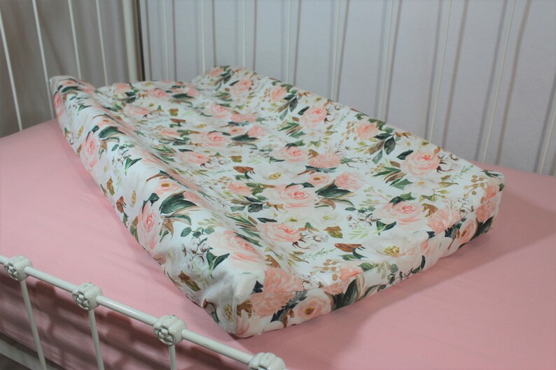 Sweet Magnolia Watercolor Floral Baby Fitted Crib Sheet Etsy