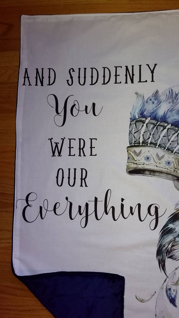 and suddenly you were my everything crib sheet