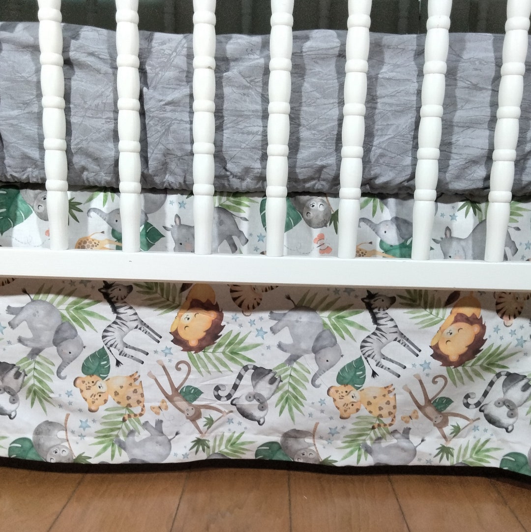 White Ruffled Crib Skirt With Pompoms, Microfiber Barbados | Ubuy