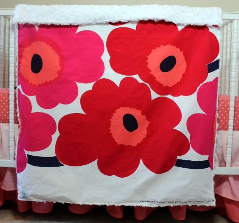 Marimekko print baby blanket Marimekko bedding Etsy