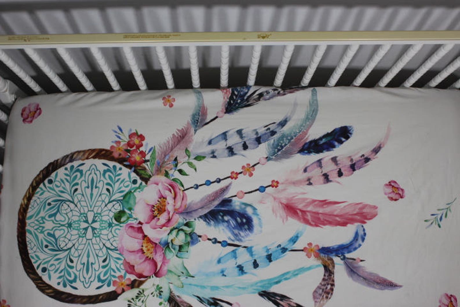 Dream Catcher Baby Bedding Dream Catcher Fitted Crib Sheet Etsy