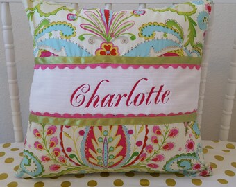 Kumari Garden Nursery Baby Bedding. Personalized Pillow Cover
