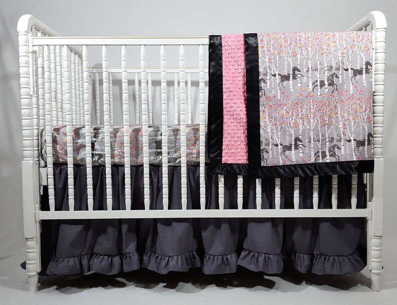 Girly Boho Pony Baby Bedding Princess Equestrian Pony Baby Etsy