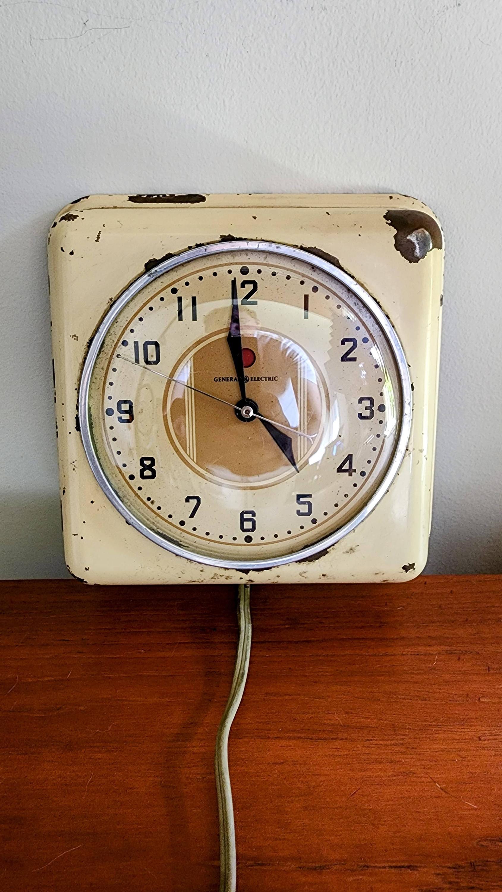 Vintage Ge Electric Wall Clock - Etsy