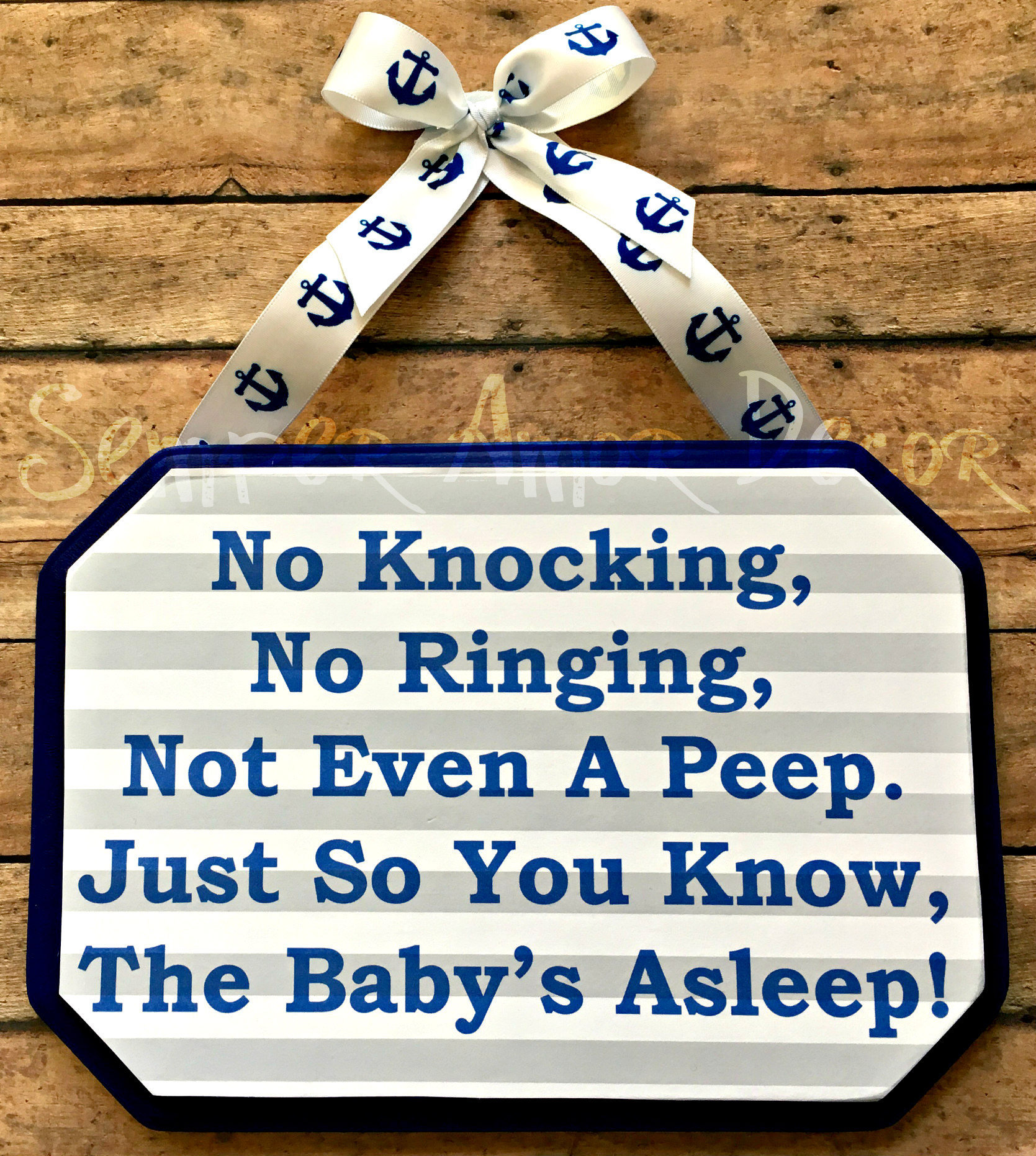 Baby Sleeping Sign Do Not Knock Sign Sleeping Baby Sign Do | Etsy