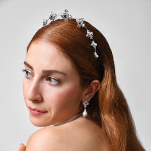 Royal Halo Tiara, Bridal Tiara, Royal Wedding Crown, Baroque Bridal Headpiece, Crystal Tiara, Royal Wedding Tiara, Crystal Crown, Halo Crown