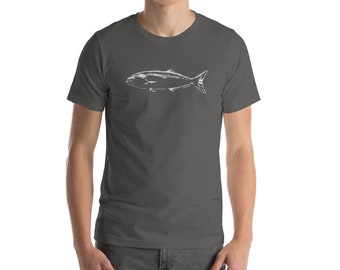 Blue Fish Graphic Short-Sleeve Unisex T-Shirt