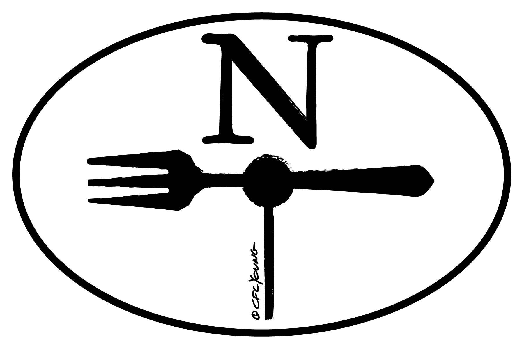 North Fork Oval Car Magnet