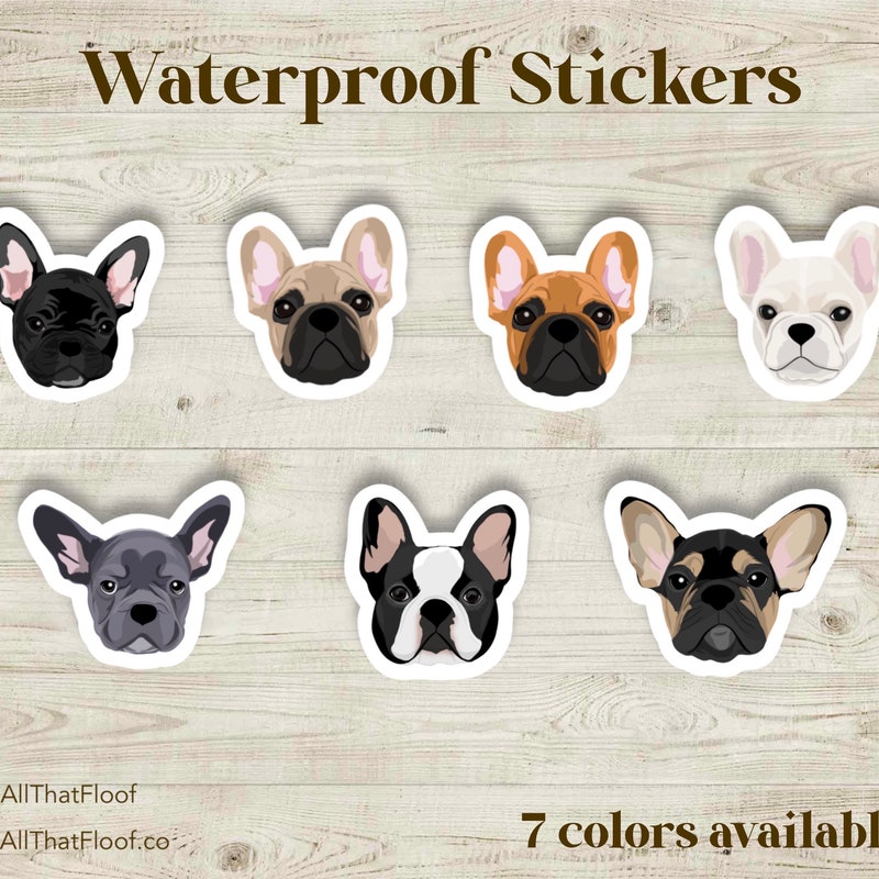 Top Dad Sticker Gray Frenchie Sticker - Etsy UK
