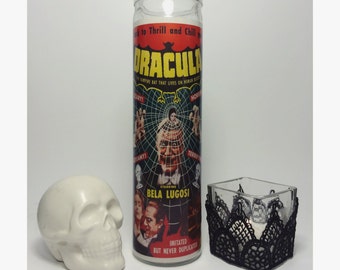 Universal Monsters Dracula Bela Lugosi Horror Prayer Candle