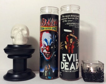 Killer Klowns From Outer Space Horror Prayer Candle