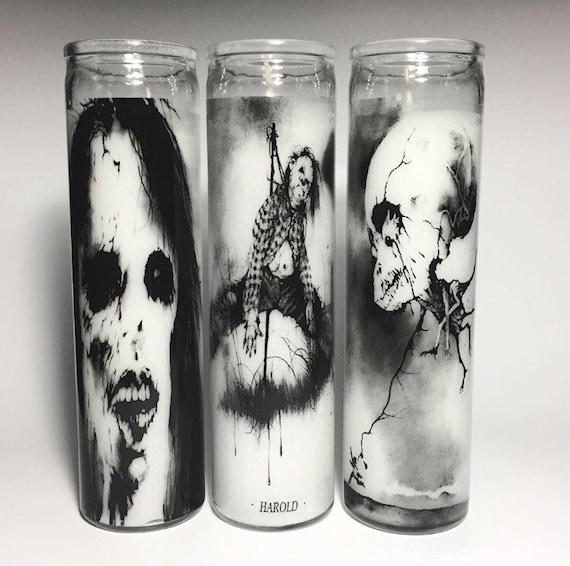Scary Stories To Tell In The Dark Prayer Candle Set Of 3 Etsy