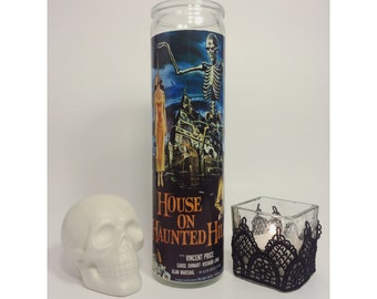 House on Haunted Hill Horror Prayer Candle