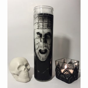 Pinhead Hellraiser Prayer Horror Candle