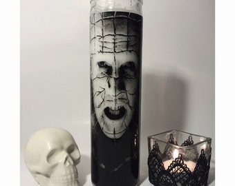 Pinhead Hellraiser Prayer Horror Candle