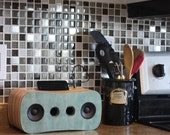 Teal Harvey Jr Speaker Dock for Iphone, Android, Ipod, or MP3 Player - Optional Bluetooth