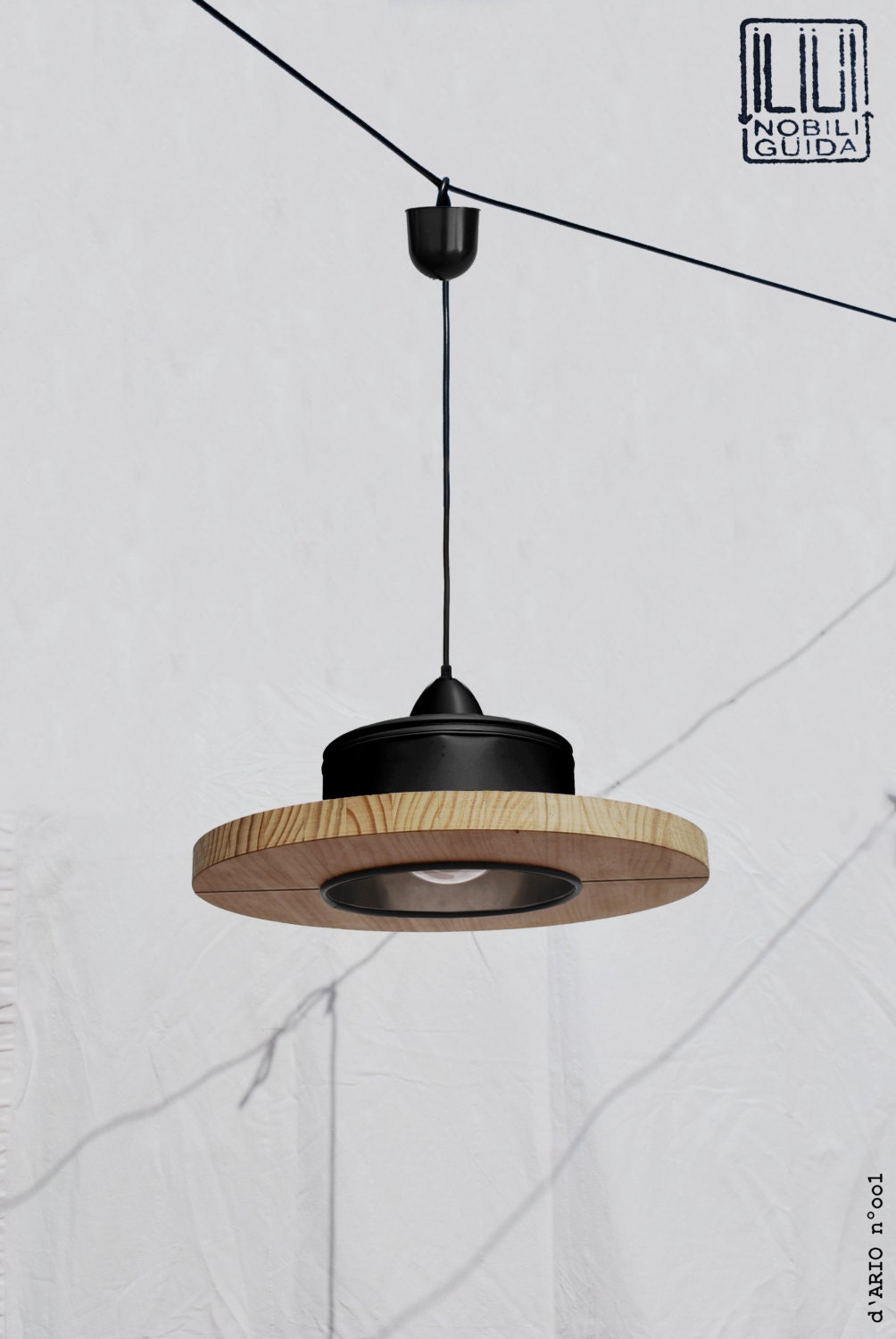 Hanging Ceiling Lamp Pendant Light Matte Black Eco Friendly