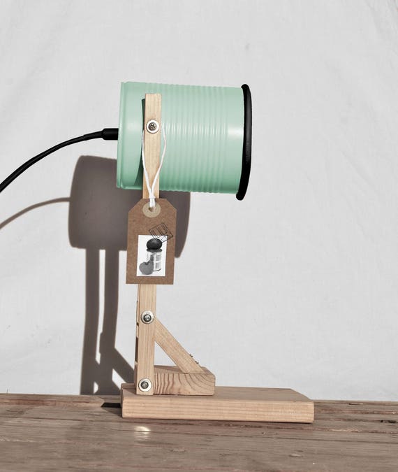 Desk Lamp Nightstand Lamp Mint Black Color Eco Etsy