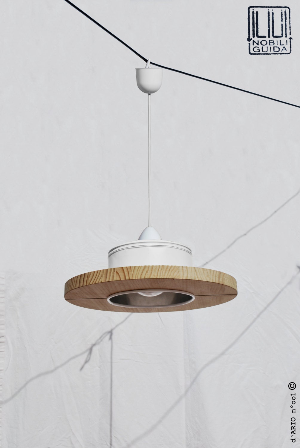 Hanging Ceiling Lamp Pendant Light Mat White And Light Pine